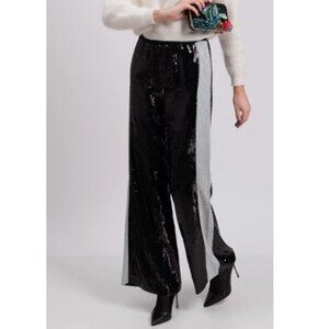 ALBERTA FERRETTI Sequin Wide Leg Pants